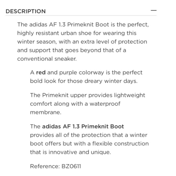 Adidas AF 1.3 Primeknit Boots Scarlet Red Sock 8 - Picture 8 of 16